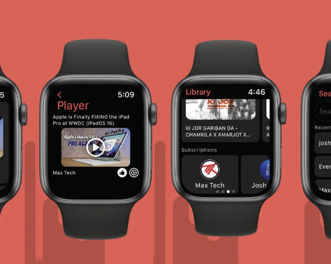 На Apple Watch вышло приложение для просмотра YouTube-видео