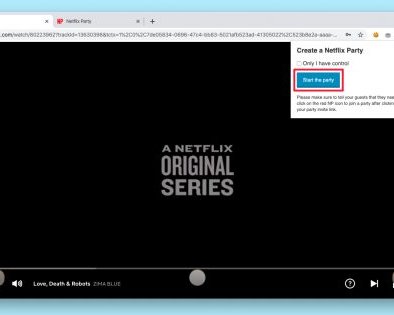 Расширение Netflix Party позволяет смотреть фильмы и сериалы вместе с друзьями даже на расстоянии