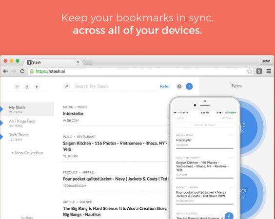 Stash — первый закладочный сервис с искусственным интеллектом