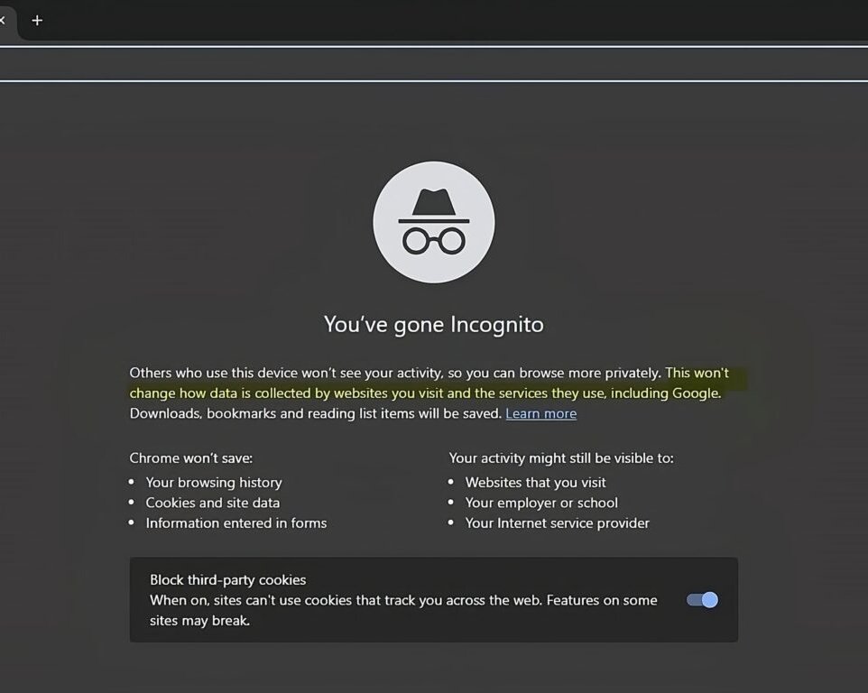 Google признала, что режим инкогнито в Chrome почти бесполезен